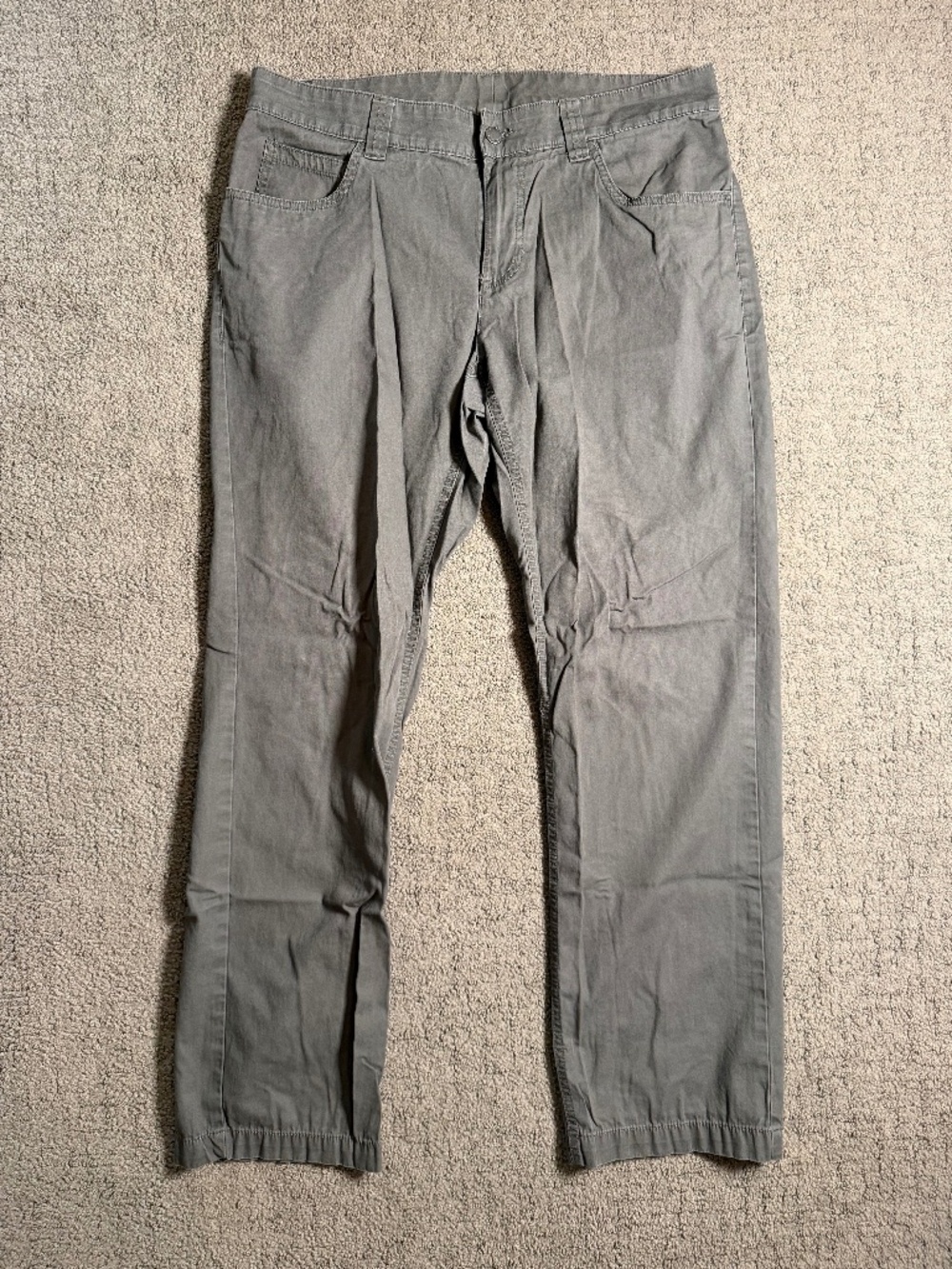 Columbia Men’s Outdoor Hiking 5-Pocket Utility Pants Olive Gray 34x32